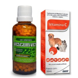 Viscum Vet para tratar cncer em ces e gatos + vitamina C 30 ml