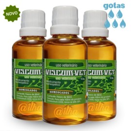 Revenda 16 Frascos de Viscum-Vet L�quido p/ tratar c�ncer em c�es e gatos