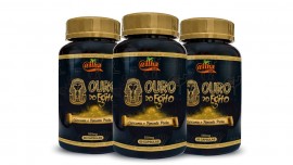 Kit com 30 potes de Ouro do Egito � C�rcuma e pimenta preta contra dores e inflama��es